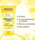 Garnier Limpiador facial vitamina C Efecto hidratante 150ml - Imagen 2